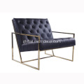 Stainless Steel Lounge Chair Thin Frame Tufted Lounge Chair Lawson Fenning Supplier